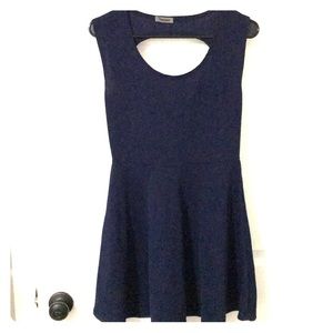 Navy blue mini dress